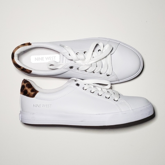 nine west leopard sneakers